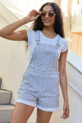 My Favorite Stretchy Stripe Shorts Overalls FINAL SALE