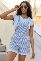 My Favorite Stretchy Stripe Shorts Overalls FINAL SALE