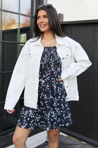 Masie White Boyfriend Denim Jacket FINAL SALE
