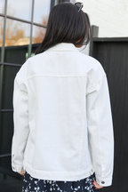 Masie White Boyfriend Denim Jacket FINAL SALE