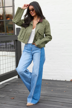 Aubrey Mixed Paneled Jeans FINAL SALE