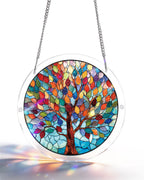 Acrylic Jigsaw Puzzle Suncatcher - Vivid Tree of Life
