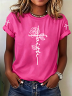 Women's Breast cancer awareness Printed Casual T-Shirt