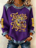 Women's University Football Fan Sweatshirt