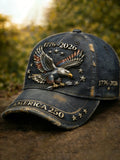 USA 250th Anniversary Eagle Print Men's Hat