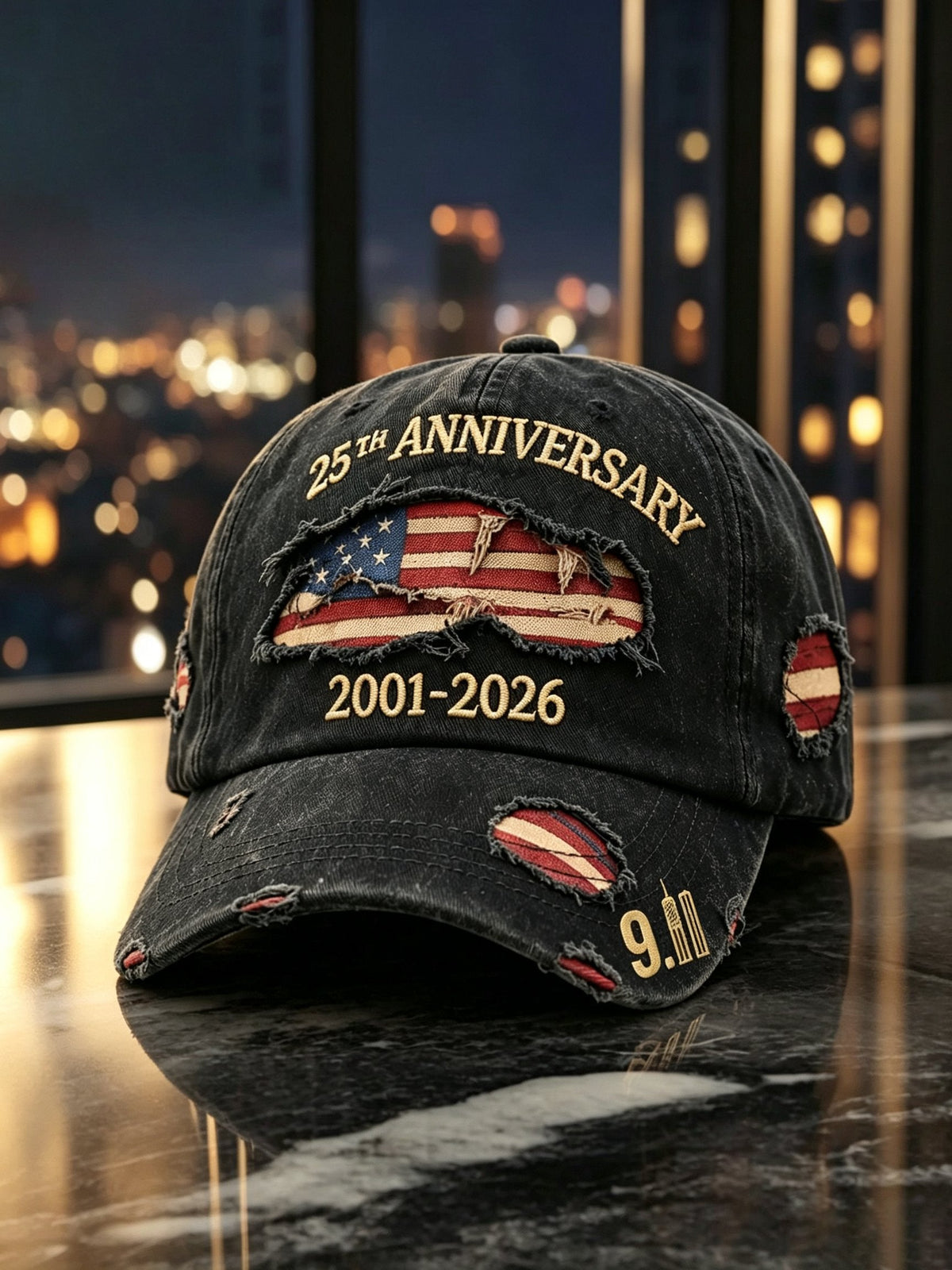 Unisex Retro 9.11 Never Forget Commemorative Printed Hat
