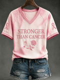 Women's Breast Cancer Awareness style Printed T-Shirt