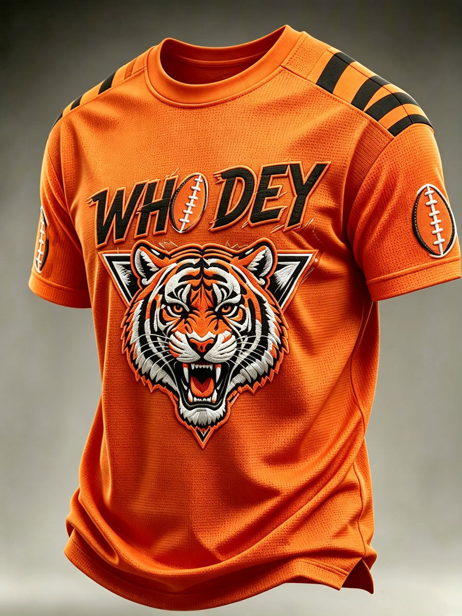 Men'S Football Fan Waffle T-Shirt