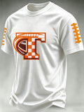 Men'S Football Print Waffle T-Shirt