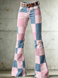 Women'S Contrasting Design Printed Casual Pants
