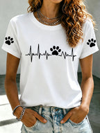 Women's Paw Print T-Shirt