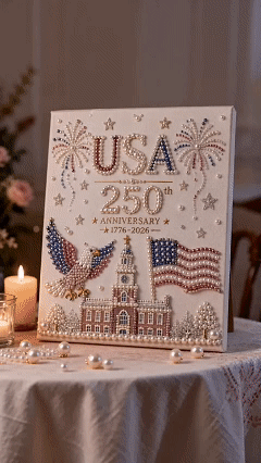🔥LAST DAY 50% OFF - 🇺🇸 USA 250th Anniversary DIY Pearl Painting Kit ✨❤️‍🔥BUY 2 GET FREE SHIPPING
