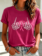 Women's Casual Breast Cancer Awareness T-Shirt
