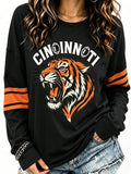 Women'S Football Printed Long Sleeved Shirt