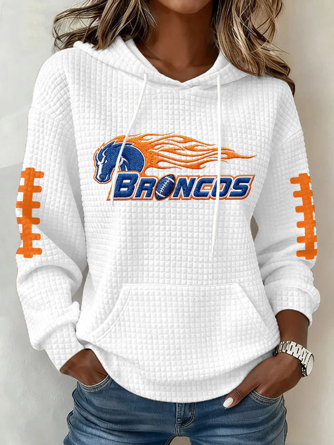 Women's Football Print Sweatshirt