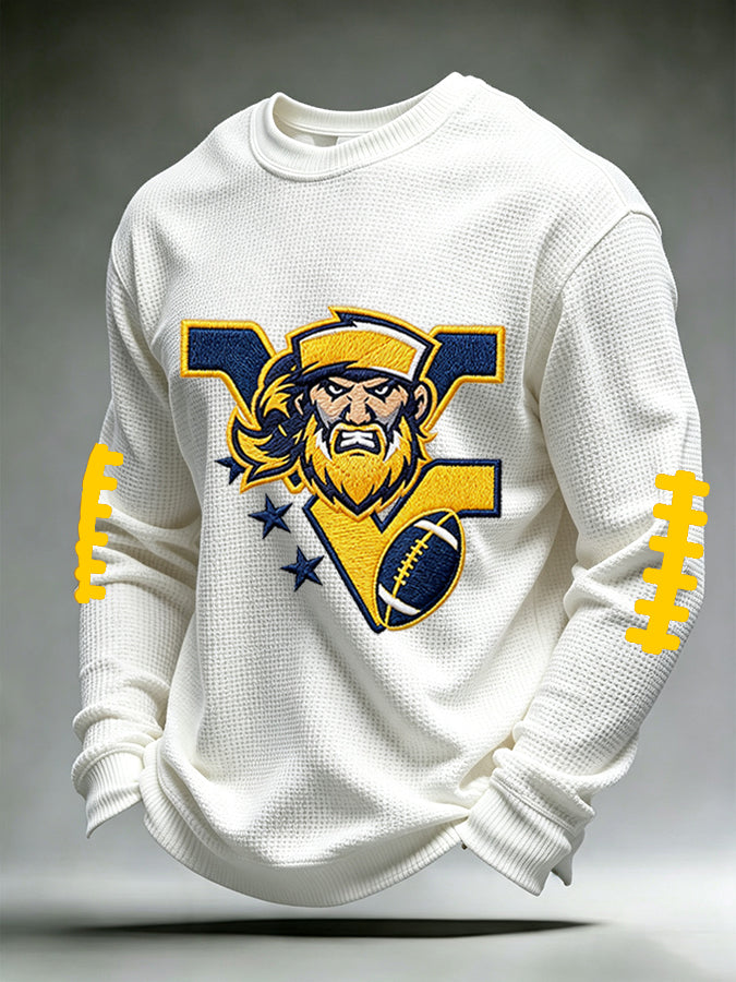 Men'S Retro Football Waffle T-Shirt
