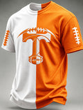 Men'S Football Print Waffle T-Shirt