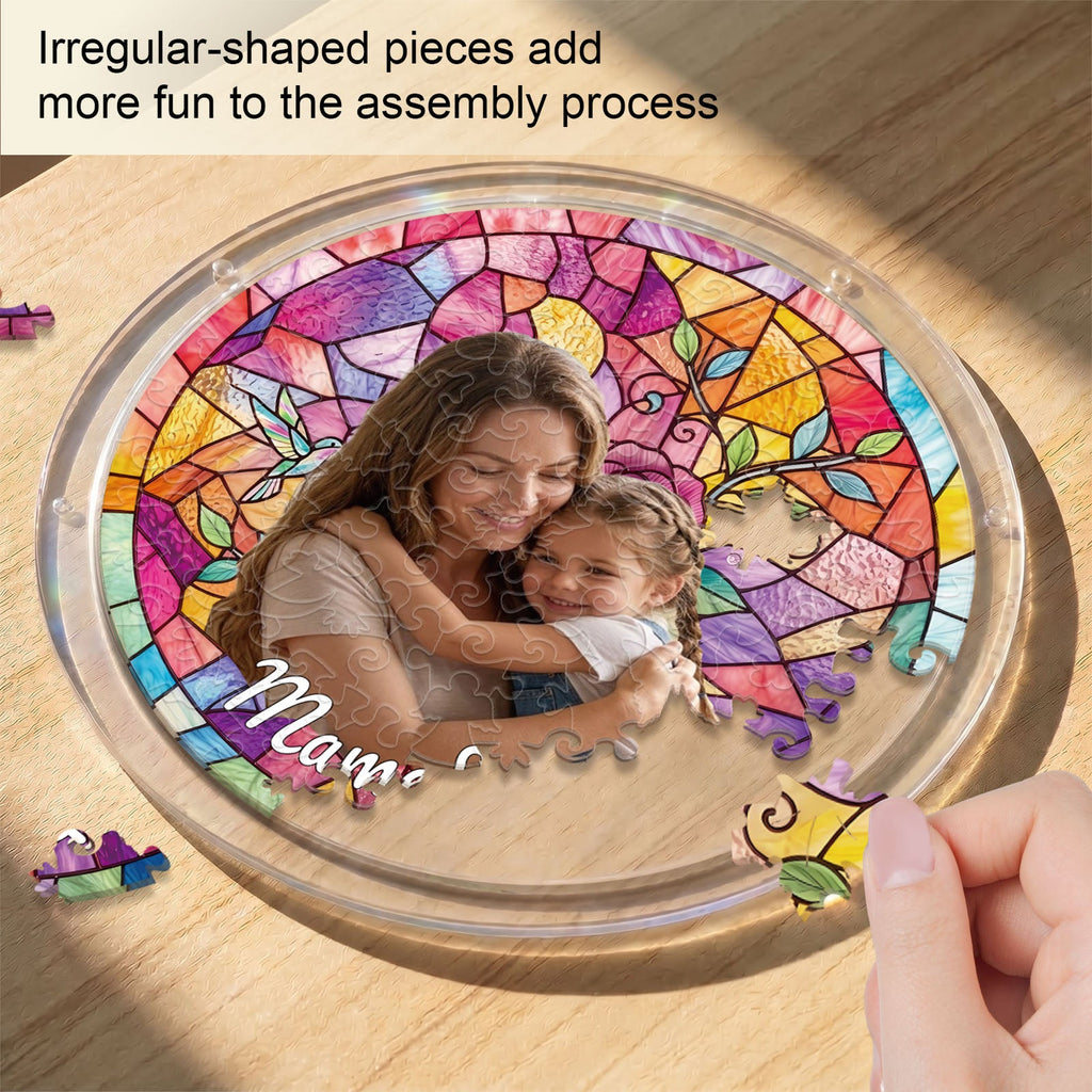 Personalized Acrylic Suncatcher - Rosy Ties of Love