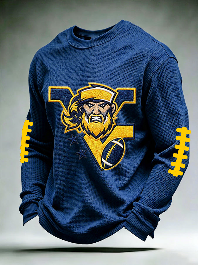 Men'S Retro Football Waffle T-Shirt