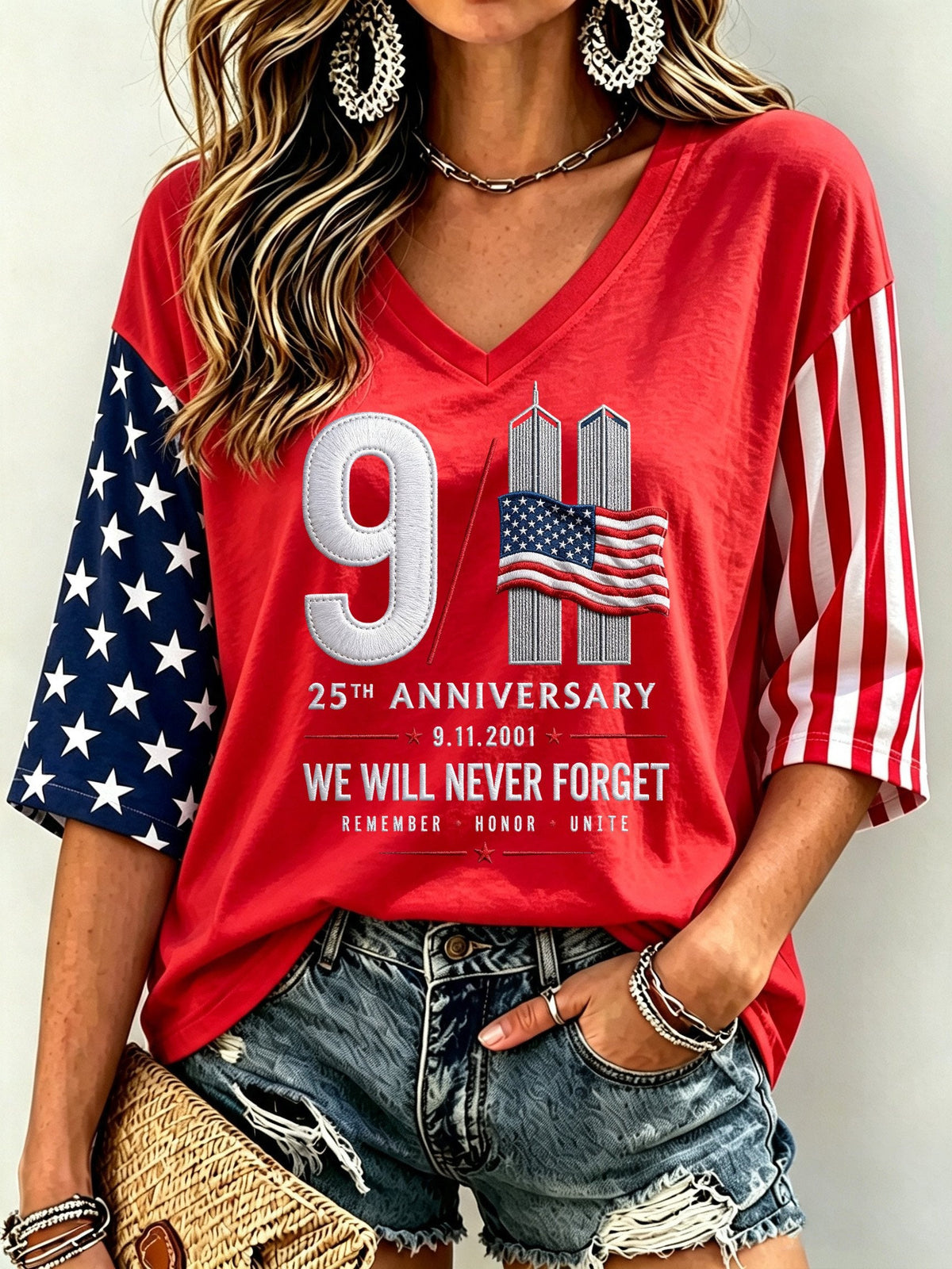 Women's 9/11 Memorial Graphic Top