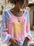 Women'S Breast Cancer Awareness Month Long Sleeve Blouse