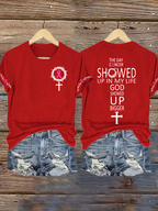 Women's Breast Cancer Awareness  Print Tee