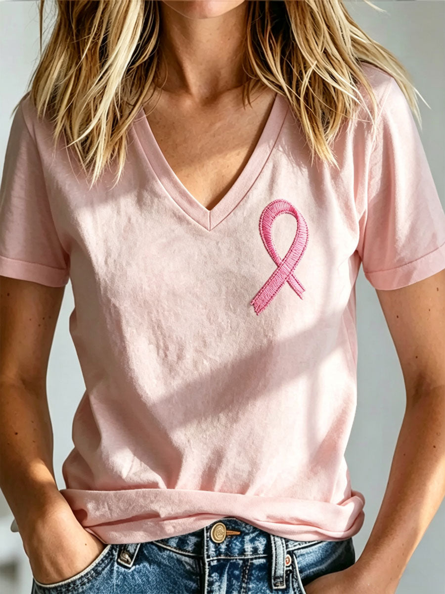 Women'S Breast Cancer Casual T-Shirt