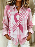 Women'S Breast Cancer Awareness Long Sleeved Shirt