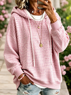 Women's Geometric Art Flower Hoodie