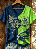 Women'S Football Match Day Printed T-Shirt
