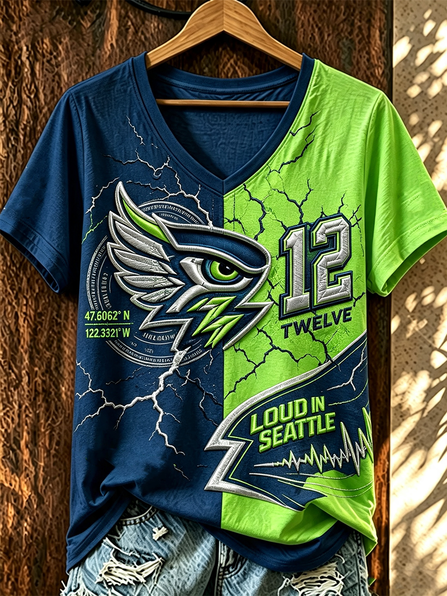Women'S Football Match Day Printed T-Shirt