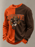 Men'S Football Printed Waffle T-Shirt