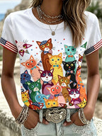 Women's American cat T-Shirt