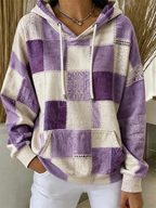 Women's Vintage Hoodie Geometric Hoodie