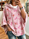 Women'S Breast Cancer Promotion Month Printed Hoodie