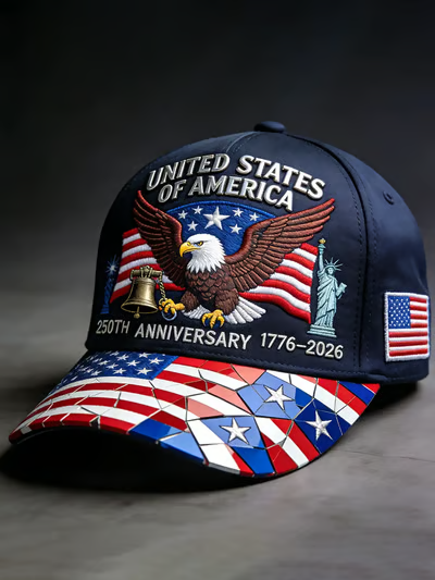 Unisex Retro 250th Anniversary Printed Hat
