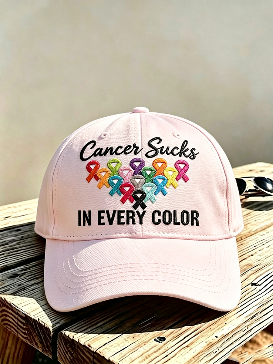 Unisex Cancer Awareness Casual Hat