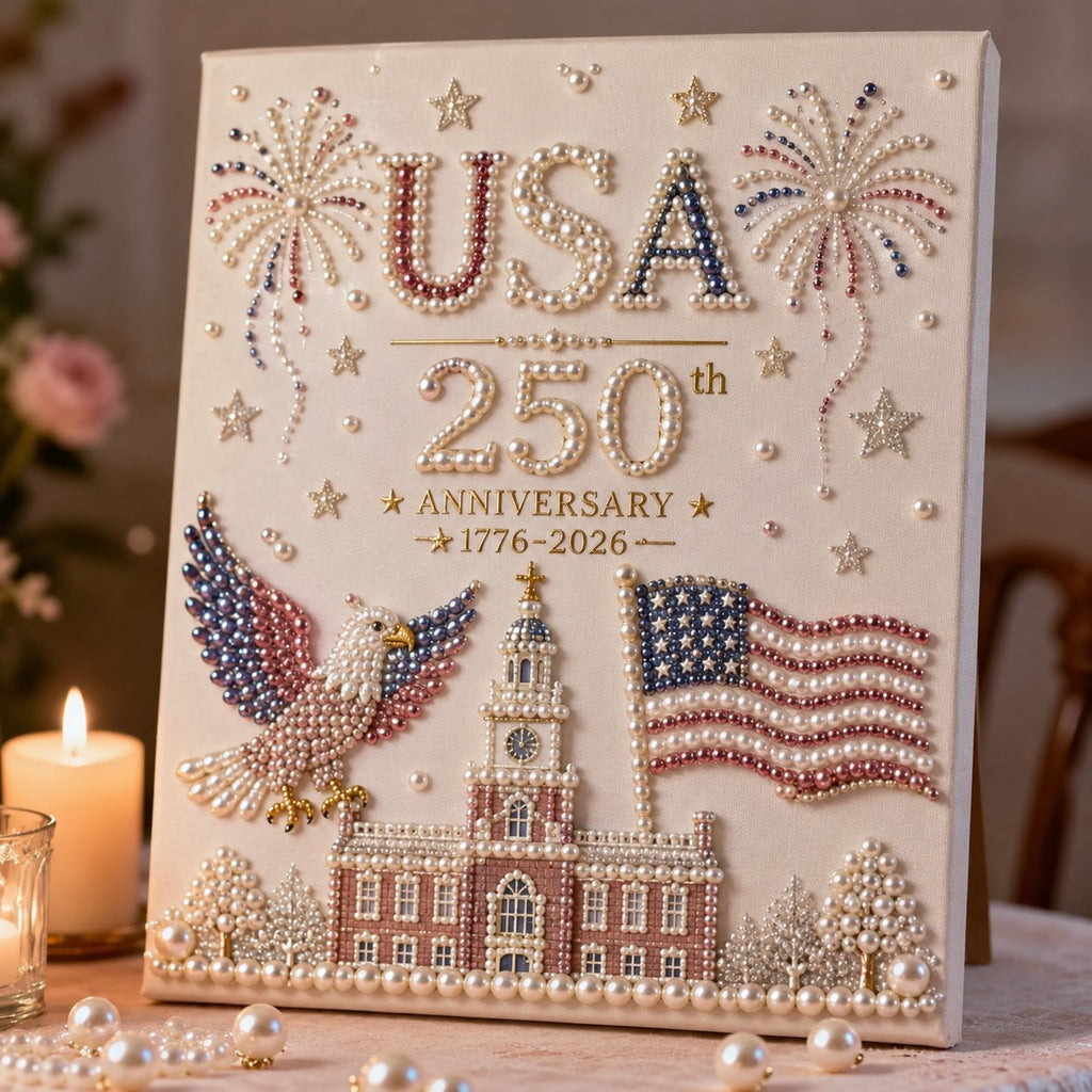 🔥LAST DAY 50% OFF - 🇺🇸 USA 250th Anniversary DIY Pearl Painting Kit ✨❤️‍🔥BUY 2 GET FREE SHIPPING