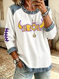 Women'S Football Printed Casual Top