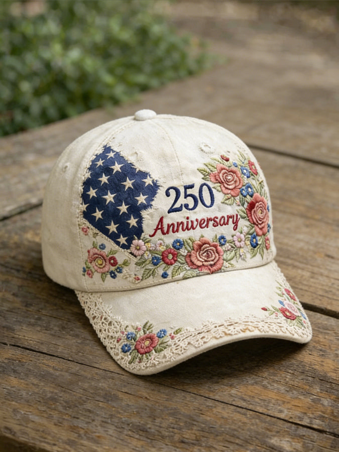Women'S Retro Floral Print Hat
