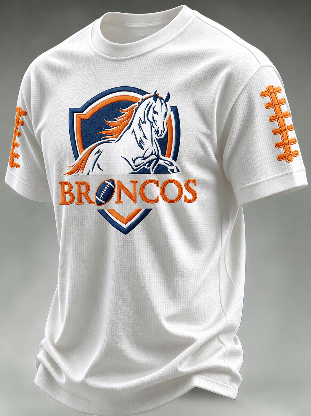 Men's Football Print Waffle T-Shirt