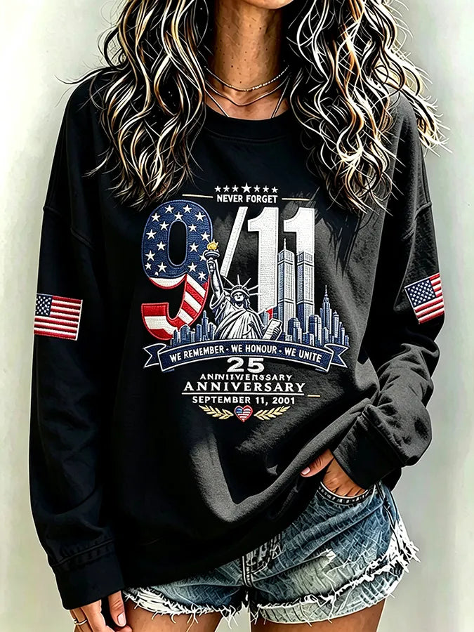 🕯️Women's Never Forget September 11 Print Top