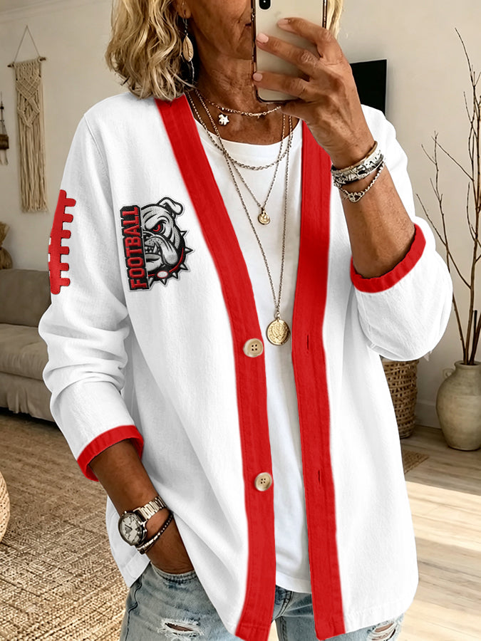 Women'S Football Fan Cardigan
