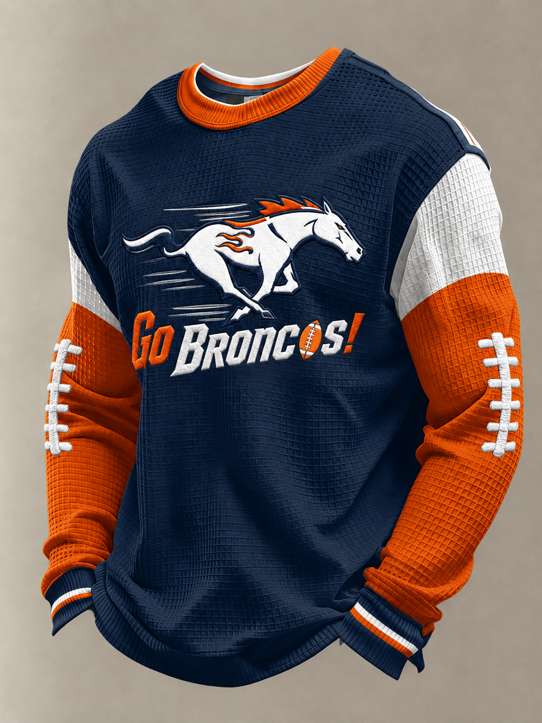 Men'S Football  Printed Waffle T-Shirt