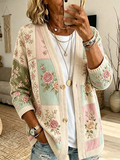 Women'S Leisure Breast Cancer Promotion Month Knitting Cardigan