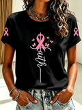 Women's Breast Cancer Awareness  Print Tee