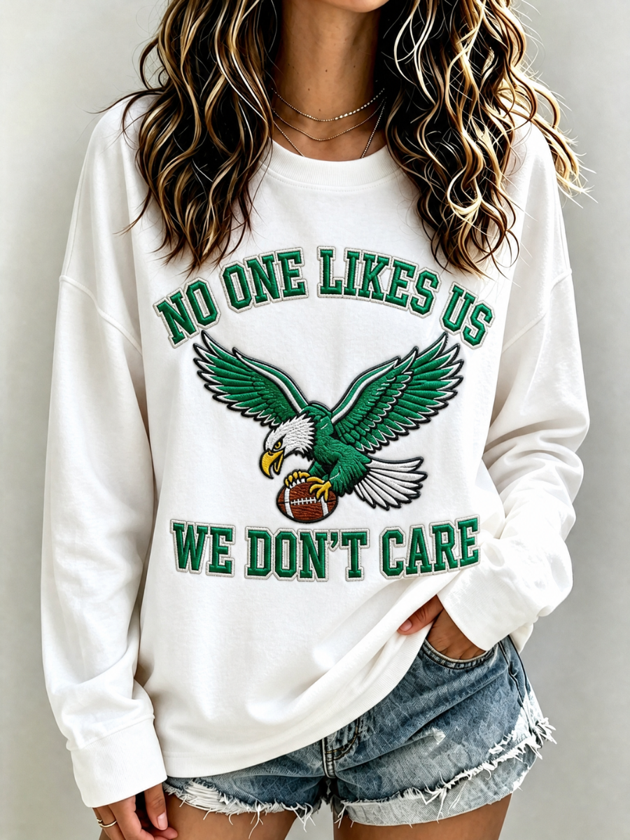 Women's Football Printed Casual Sweatshirt