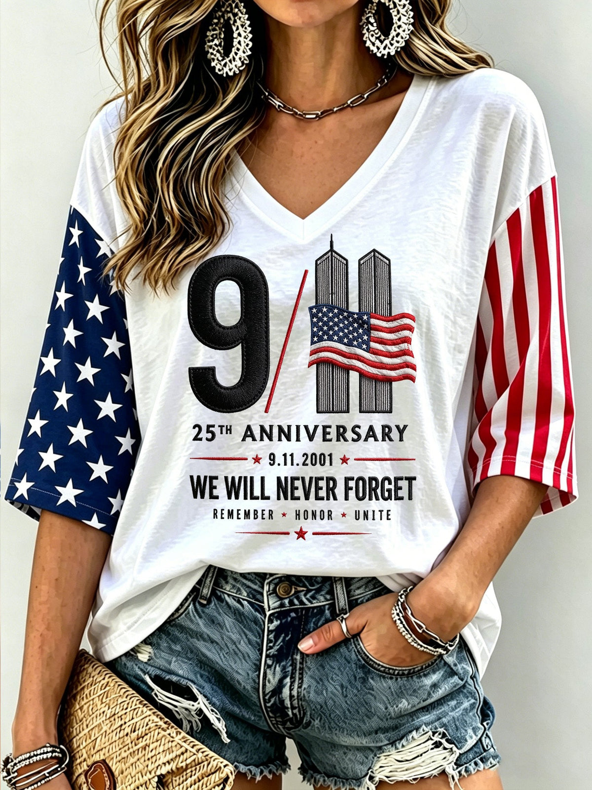 Women's 9/11 Memorial Graphic Top