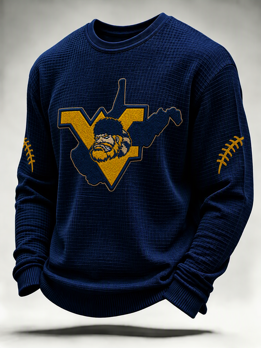 Men'S Football Printed Waffle T-Shirt