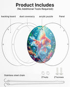 Acrylic Jigsaw Puzzle Suncatcher - Starflame Goldfish